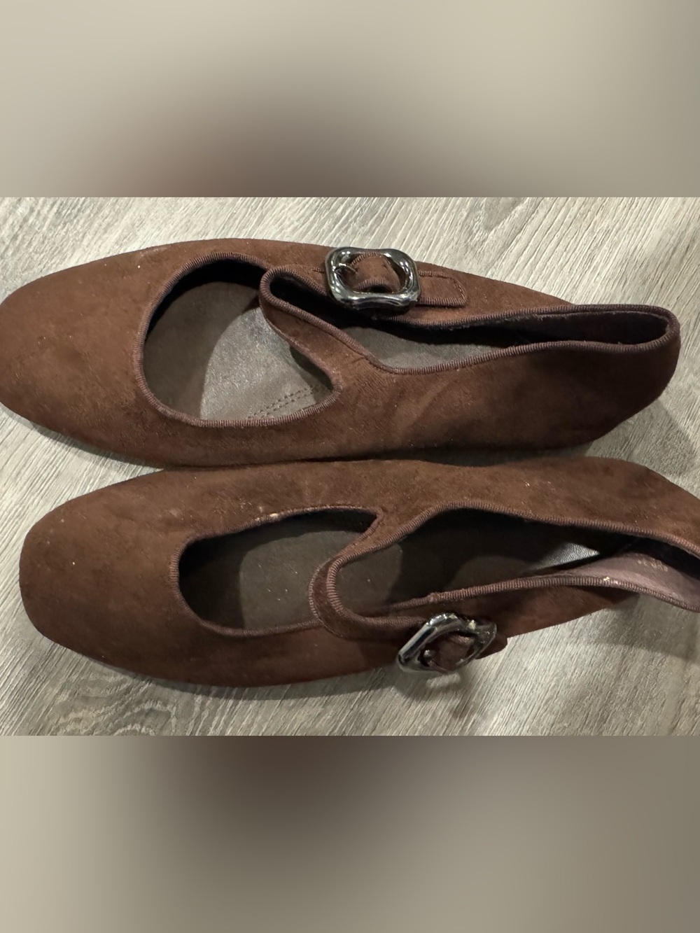 H&M Brown mary Jane Flats